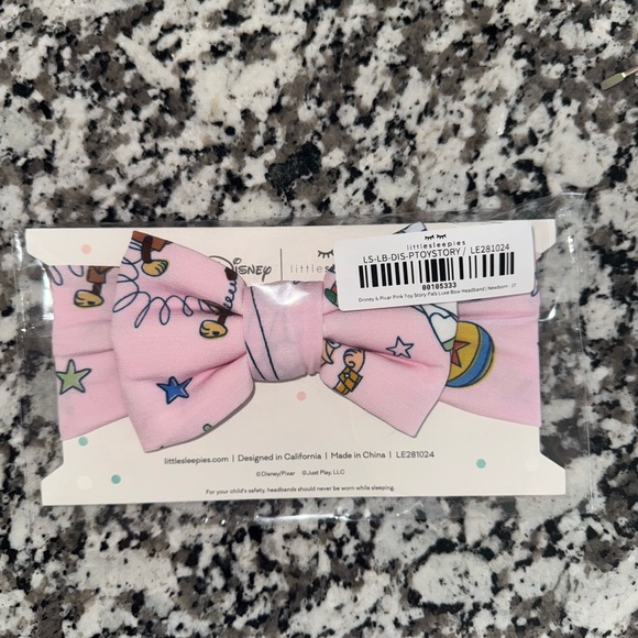 🎀 Infant Pink Toy Story Stars Luxe Headband NEW in Bag Newborn to 3T - Picture 5 of 5